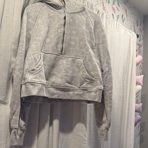 Lululemon Leopard Scuba Quarter Zip